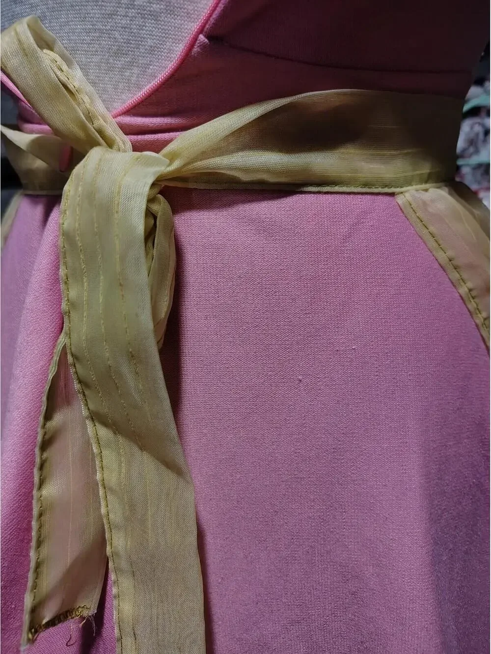 Vintage Sheer Yellow Apron